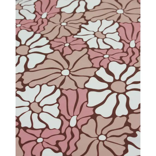 100% Viscose Twill Fabric - Wavy Daisy – view 2 – Truro Fabrics