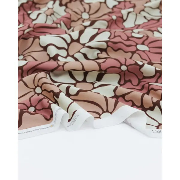 100% Viscose Twill Fabric - Wavy Daisy – view 3 – Truro Fabrics