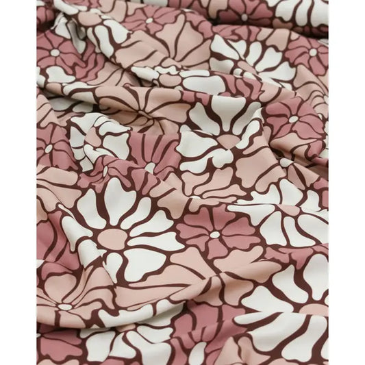 100% Viscose Twill Fabric - Wavy Daisy – Truro Fabrics