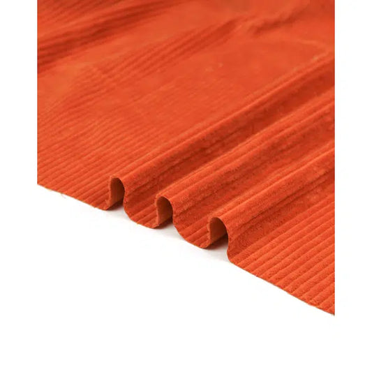 Washed Jumbo Cord Fabric - Pumpkin
