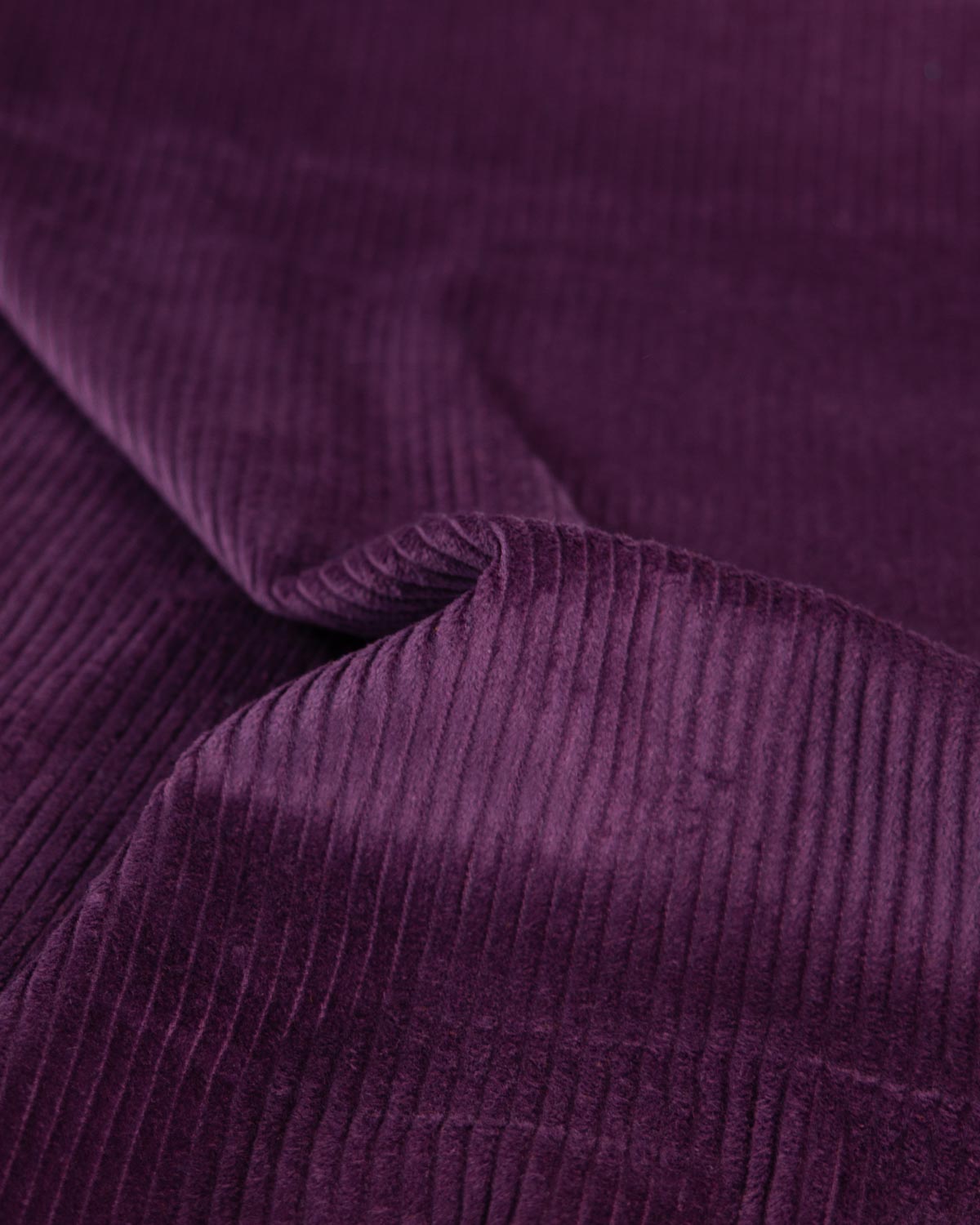 Washed Cotton Jumbo Corduroy - Damson Jam