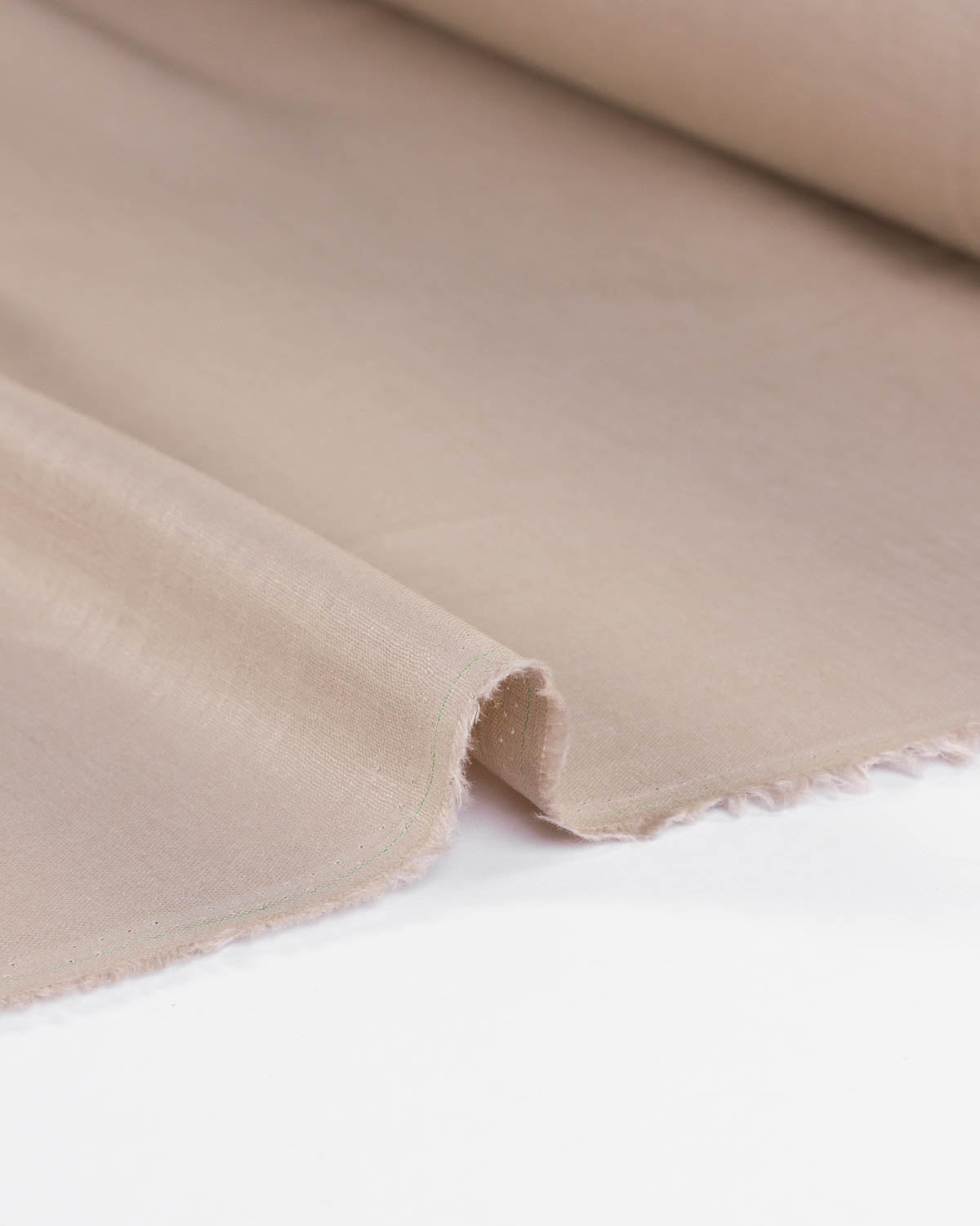Washed Linen Fabric - Tahini