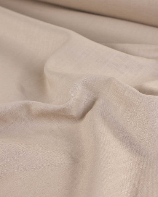 Washed Linen Fabric - Tahini