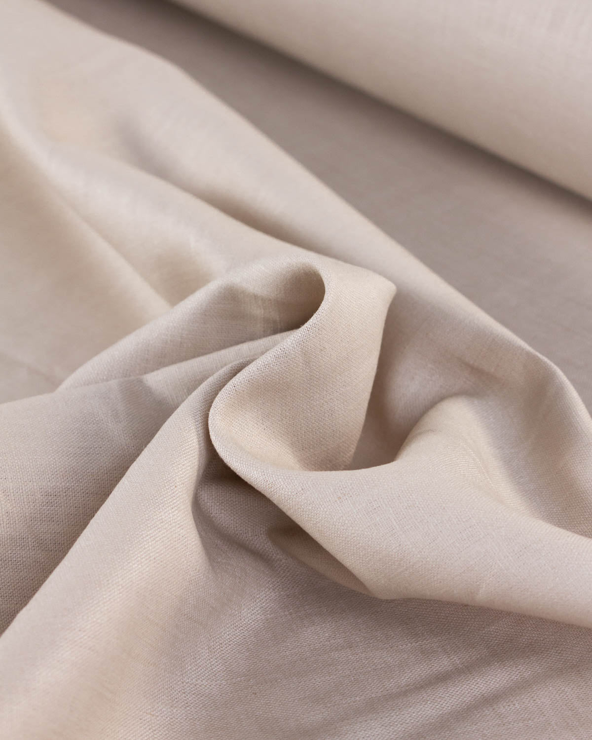 Washed Linen Fabric - Tahini