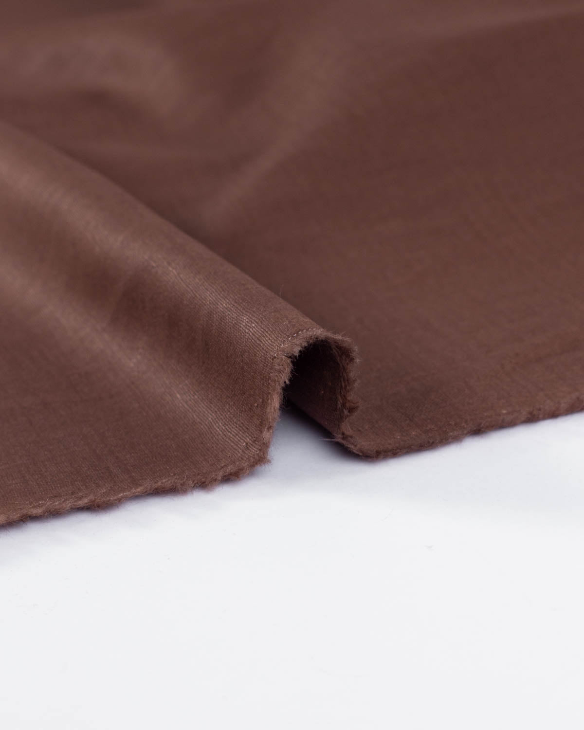 Washed Linen Fabric - Chestnut