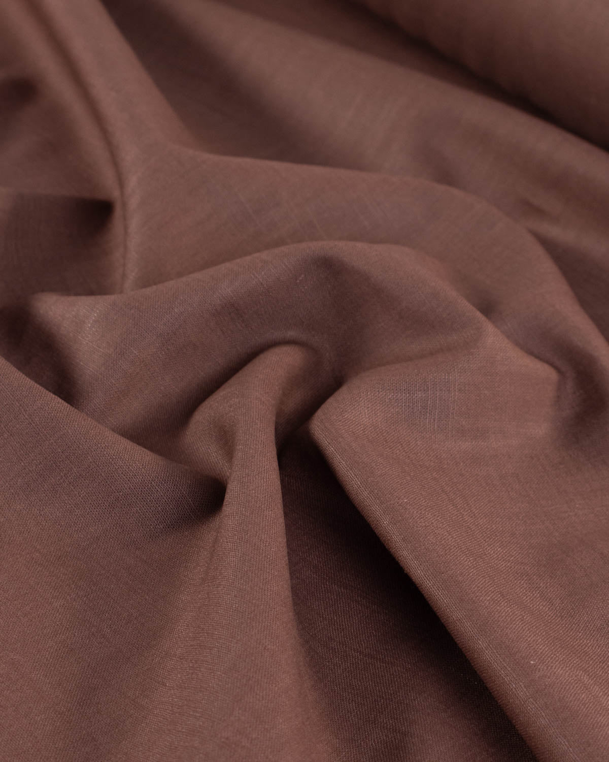Washed Linen Fabric - Chestnut