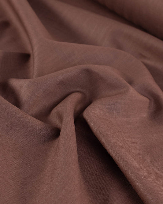 Washed Linen Fabric - Chestnut