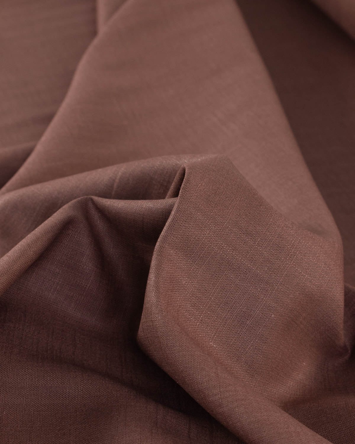 Washed Linen Fabric - Chestnut