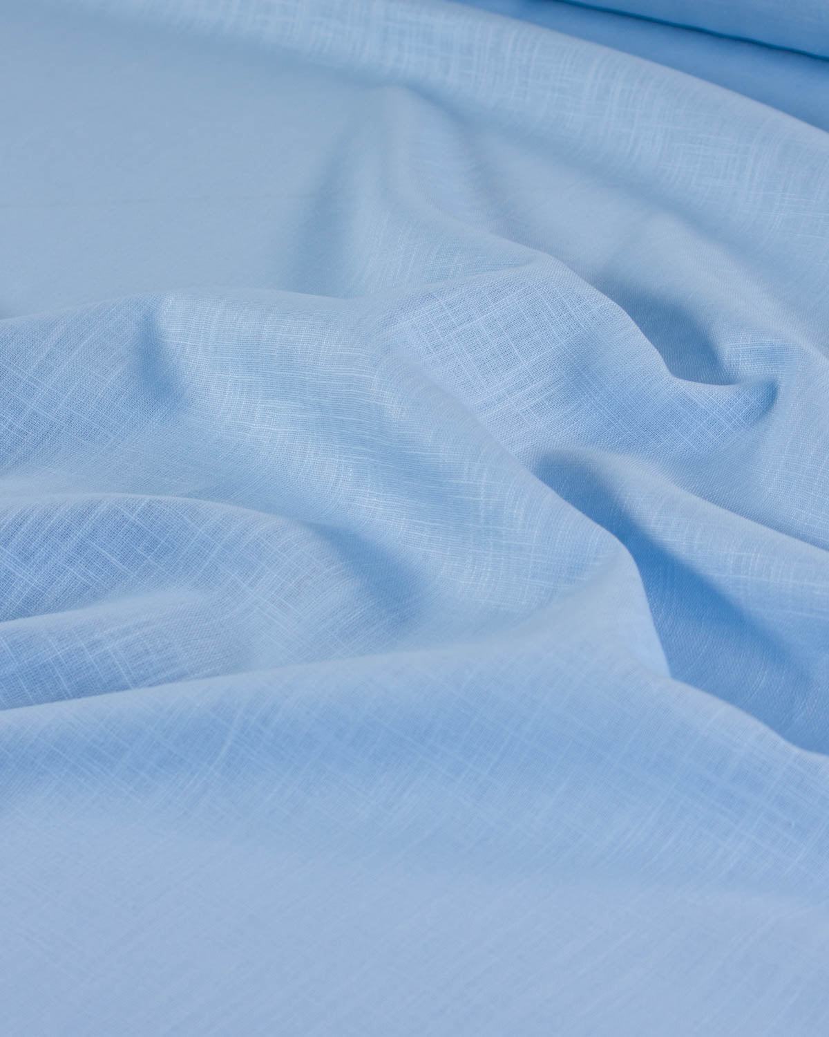 Washed Linen Fabric - Forget Me Not