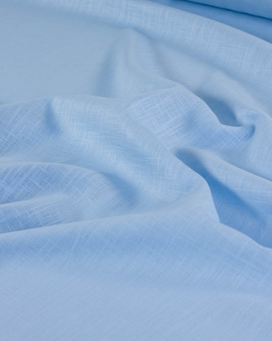 Washed Linen Fabric - Forget Me Not