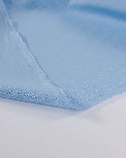 Washed Linen Fabric - Forget Me Not