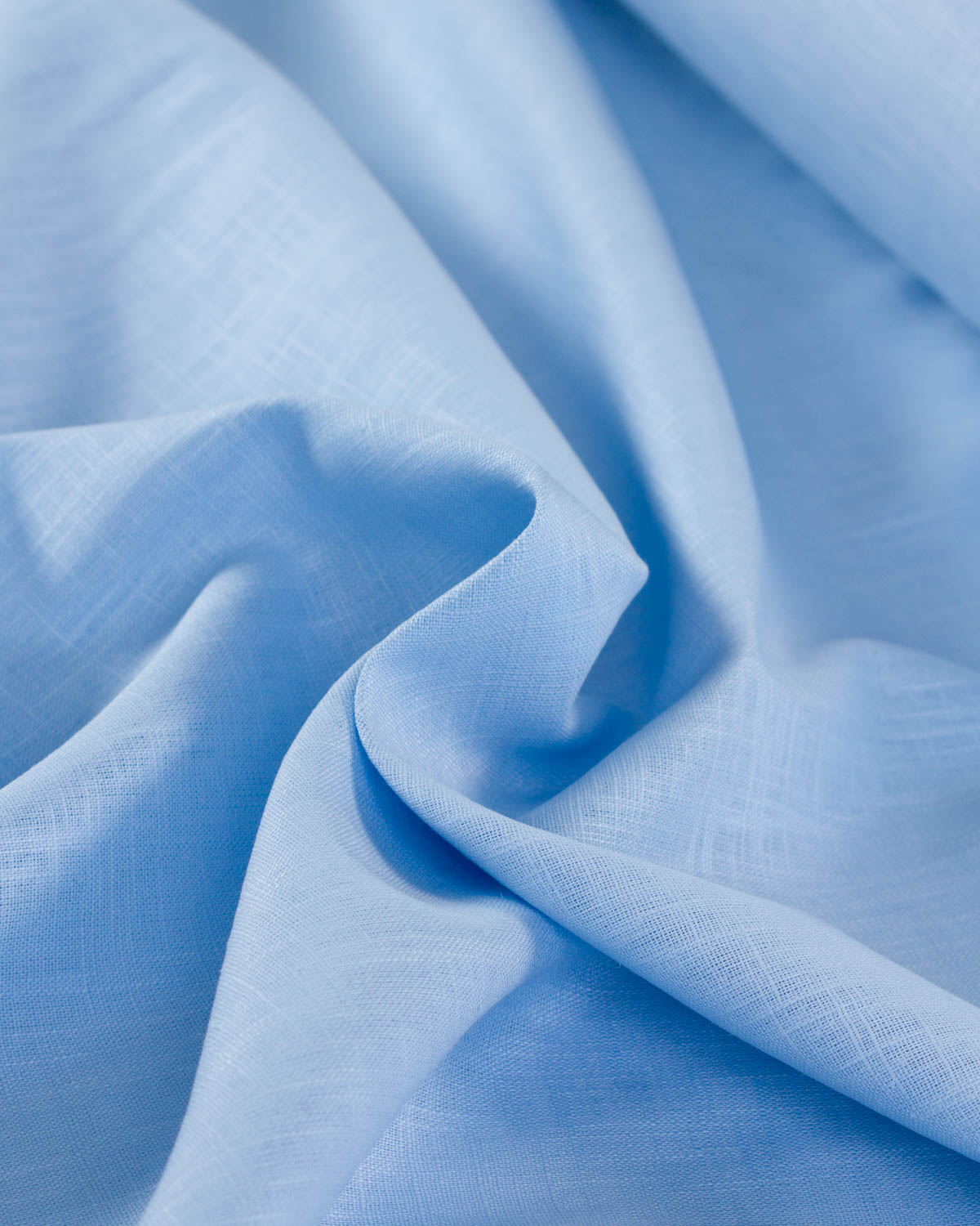 Washed Linen Fabric - Forget Me Not