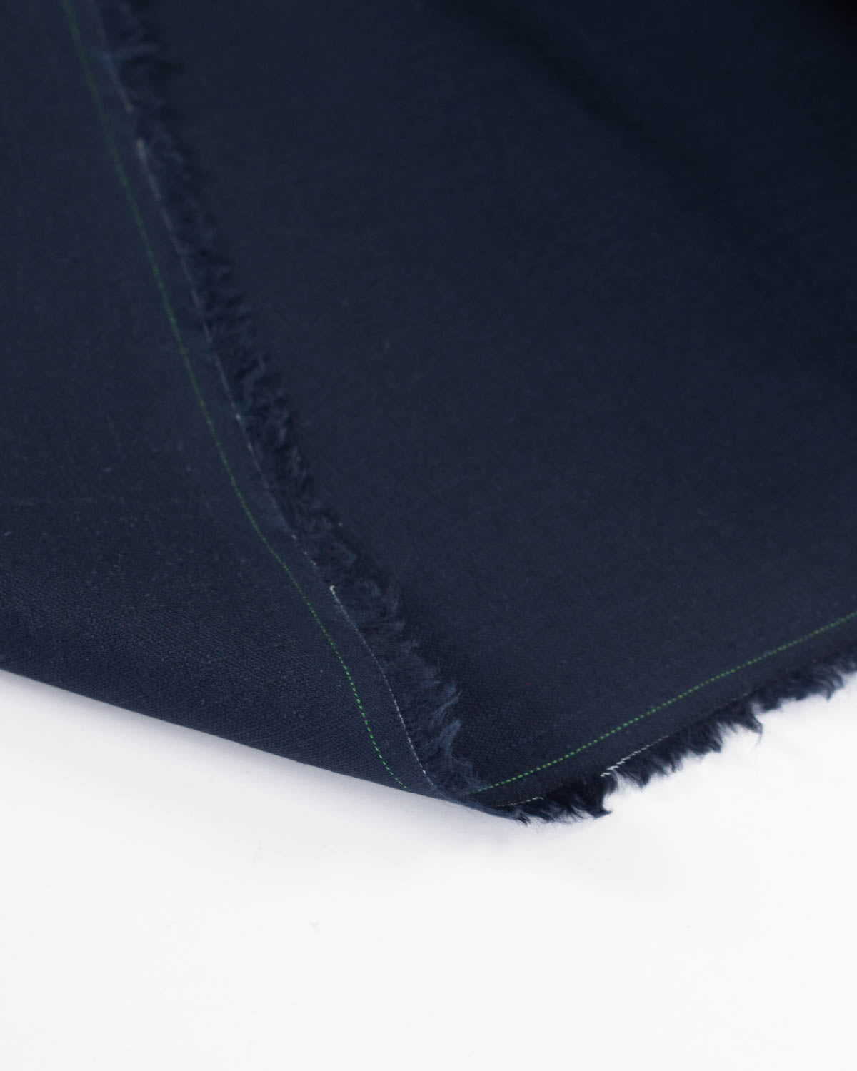 Washed Linen Fabric - Navy