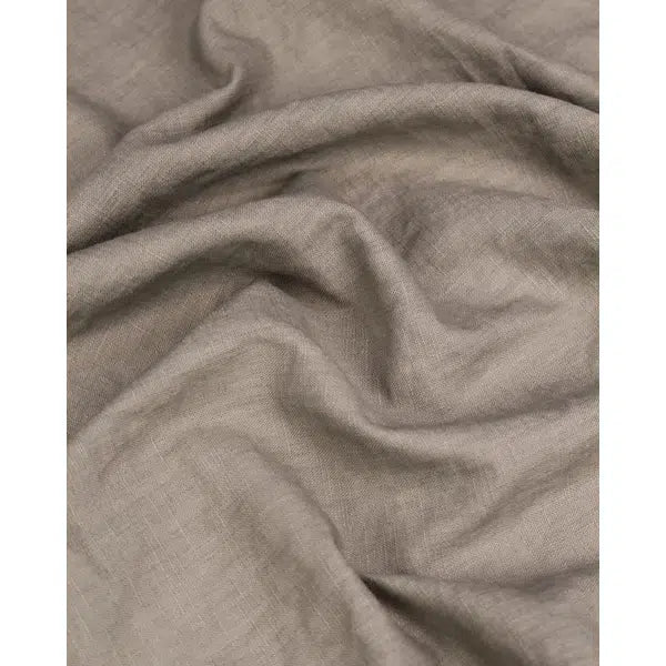 Washed Linen Fabric - Porcini
