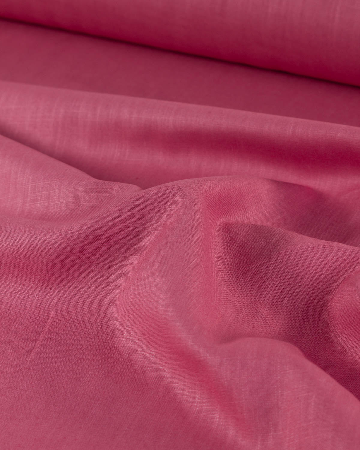 Washed Linen Fabric - Raspberry