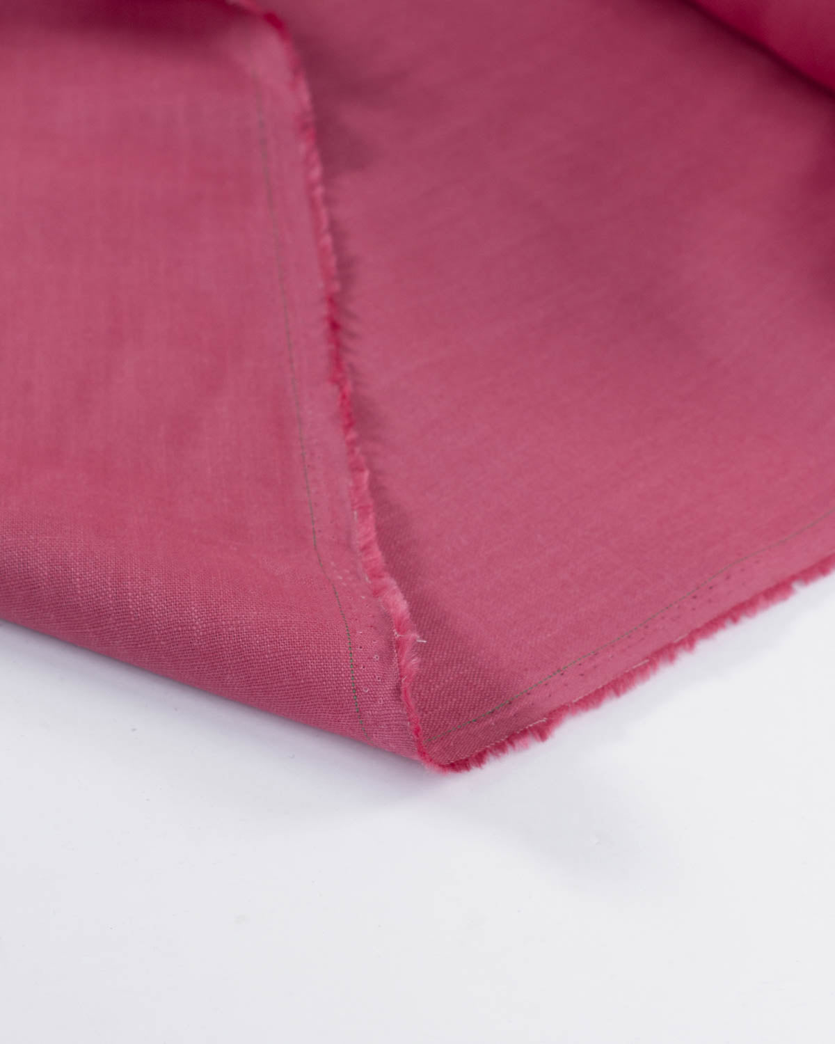 Washed Linen Fabric - Raspberry