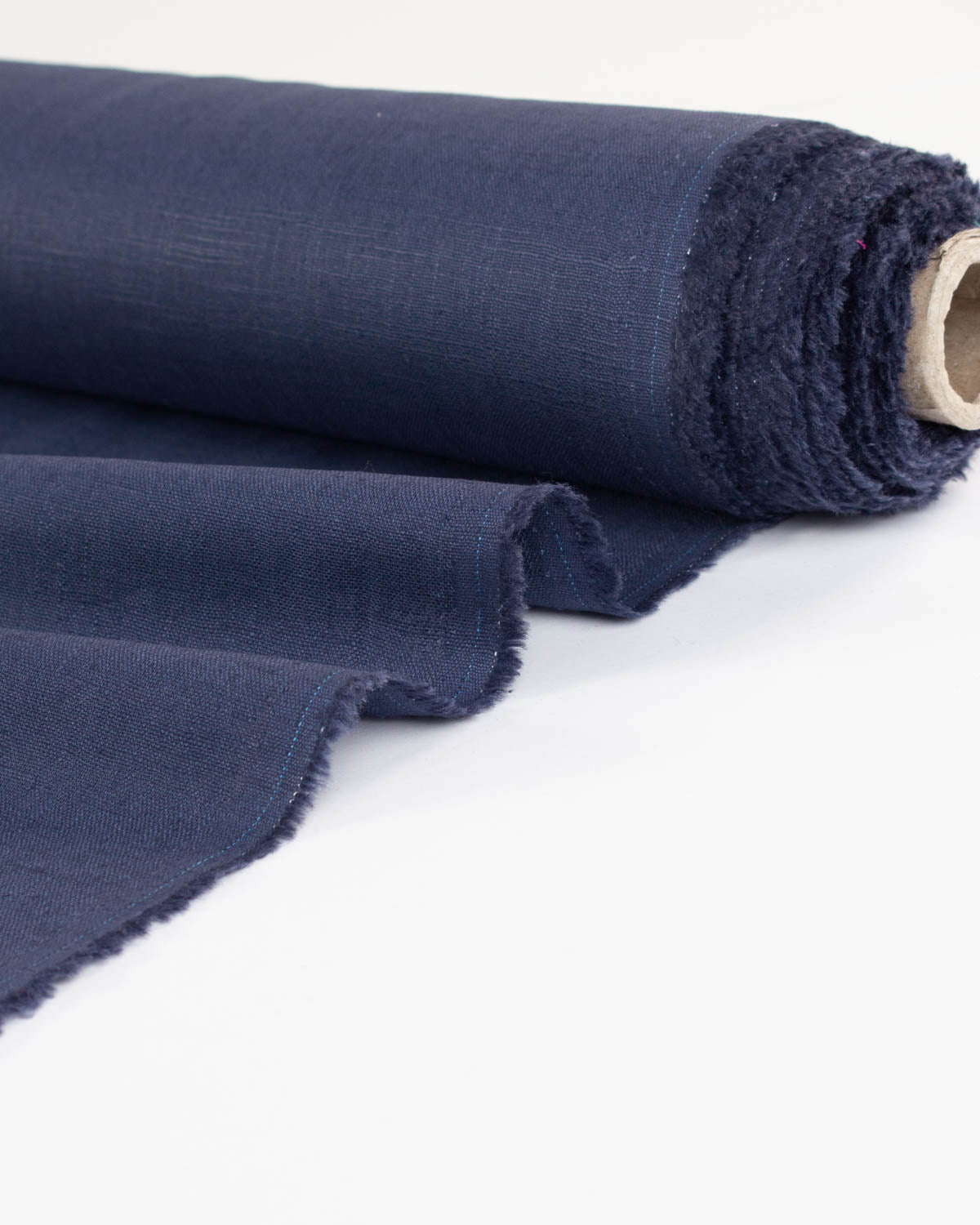 Washed Linen Fabric - Vintage Indigo