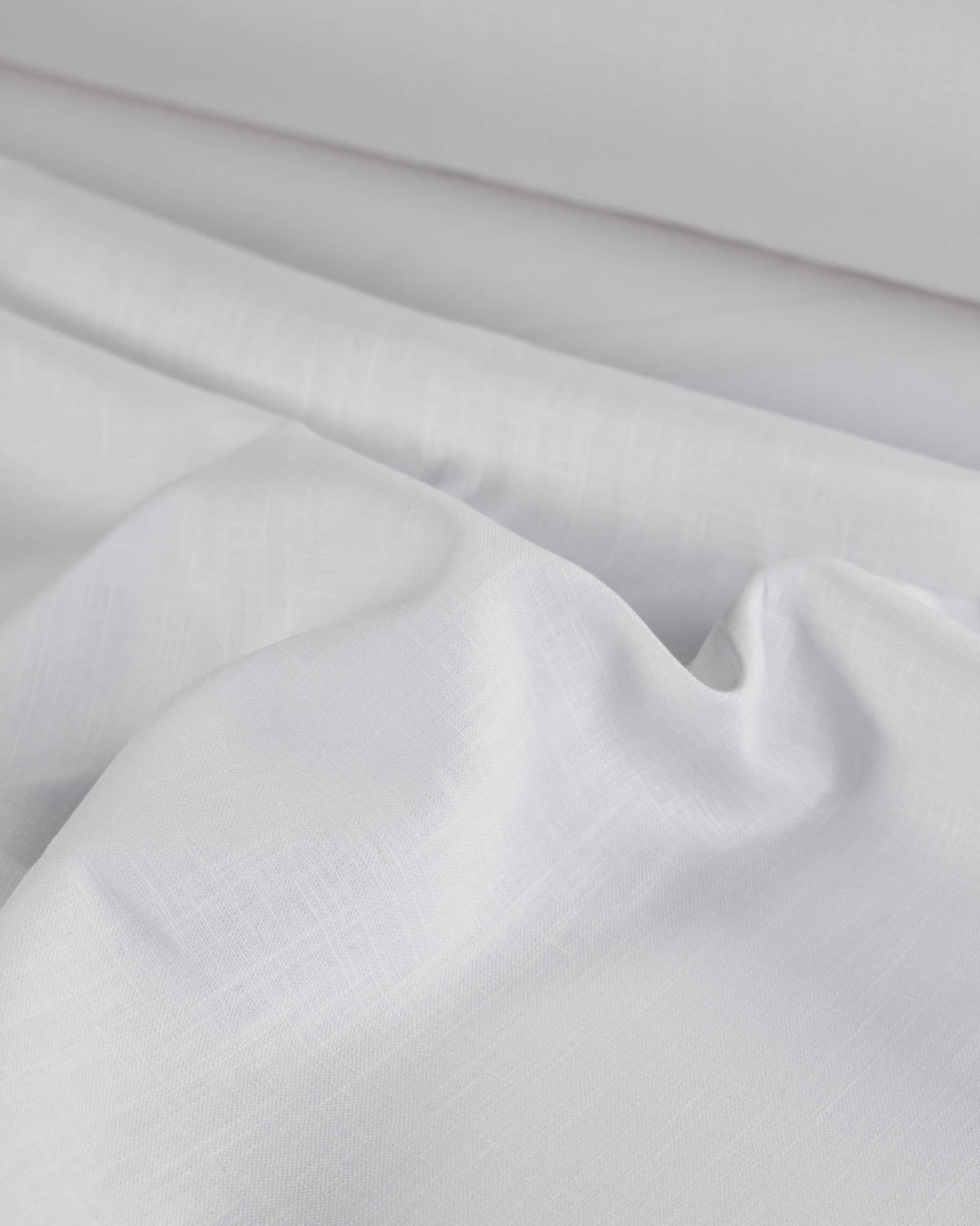 Washed Linen Fabric - White