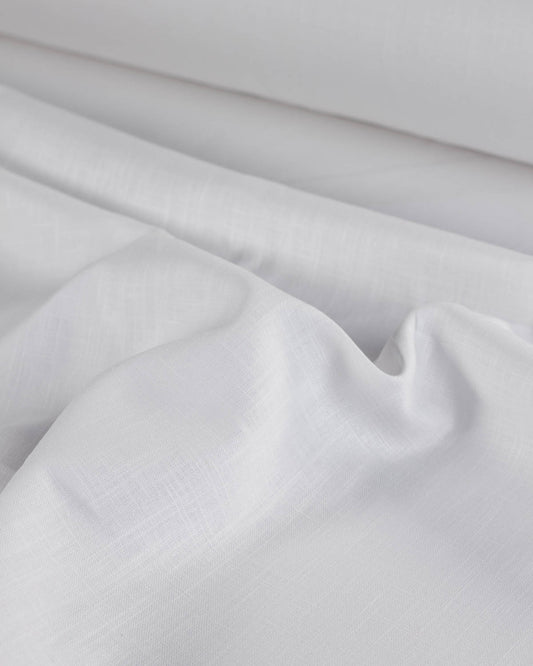 Washed Linen Fabric - White