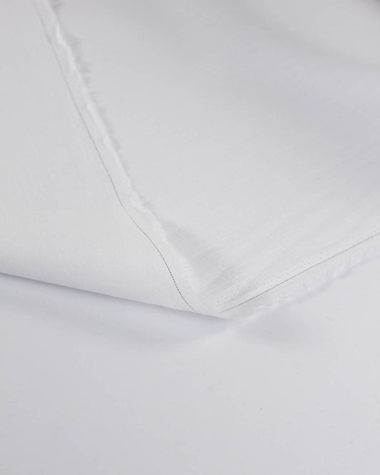 Washed Linen Fabric - White