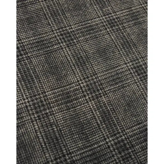 Wool Blend Fabric - Glen Plaid Charcoal