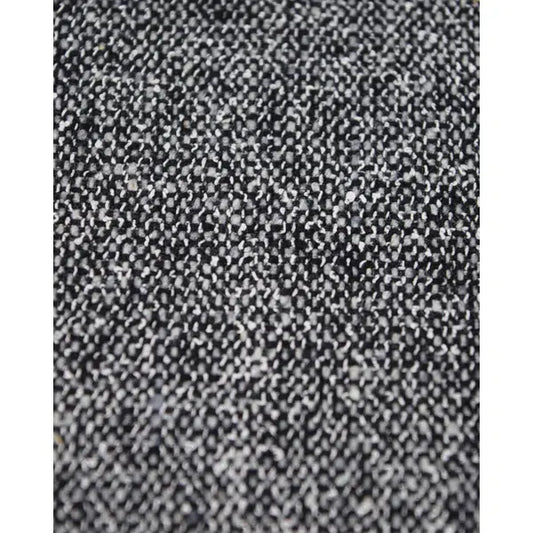 Wool Blend Suiting Fabric - Black & White Weave
