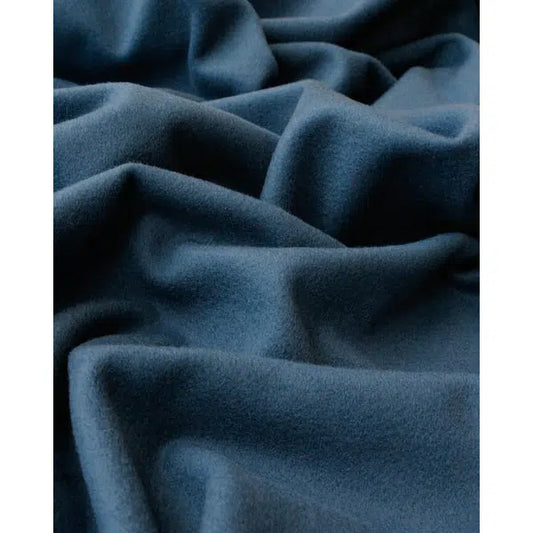 Wool & Cashmere Fabric - Airforce Blue