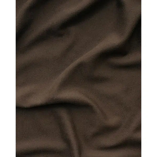 Wool & Cashmere Fabric - Chocolate Brown
