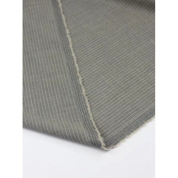 Wool Cashmere Suiting Fabric - Mist Pinstripe