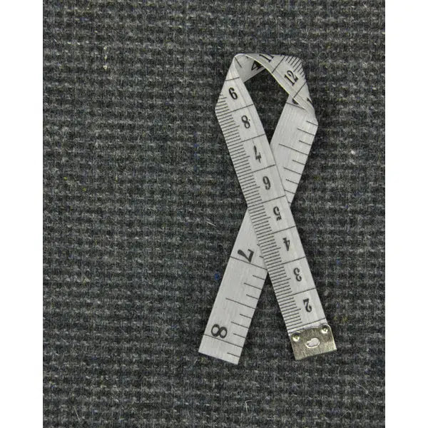 Wool Check Fabric - Green & Grey