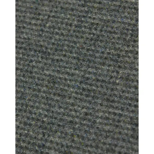 Wool Check Fabric - Green & Grey