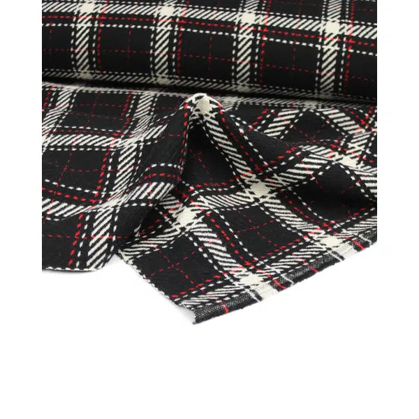 Wool Coating Fabric - Bexley Plaid