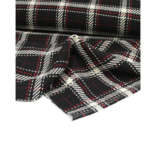 Wool Coating Fabric - Bexley Plaid