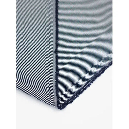 Wool Cotton Blend Fabric - Tideway Twill