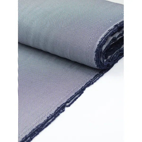 Wool Cotton Blend Fabric - Tideway Twill