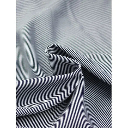 Wool Cotton Blend Fabric - Tideway Twill