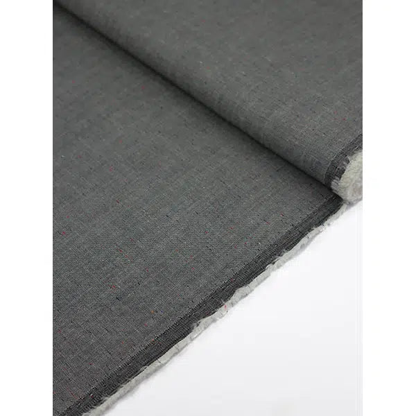Wool Cotton Suiting Fabric - Cinderfall Fleck