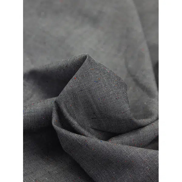 Wool Cotton Suiting Fabric - Cinderfall Fleck