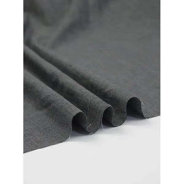 Wool Cotton Suiting Fabric - Cinderfall Fleck