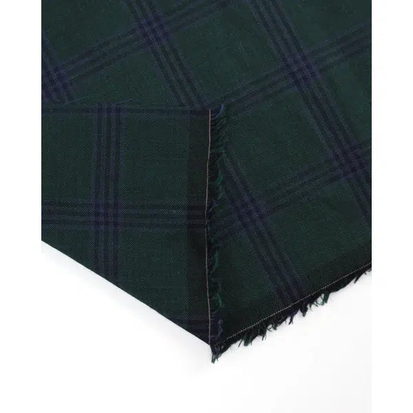 Wool & Linen Blend Fabric - Wolfswood Check