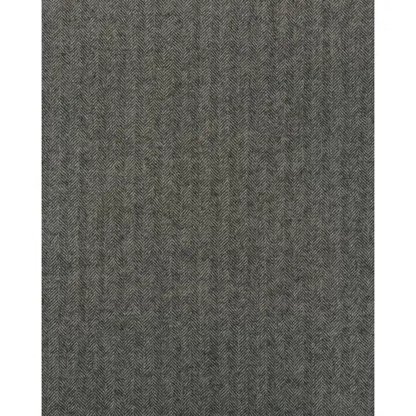 Wool Suiting Fabric - Herringbone Grey