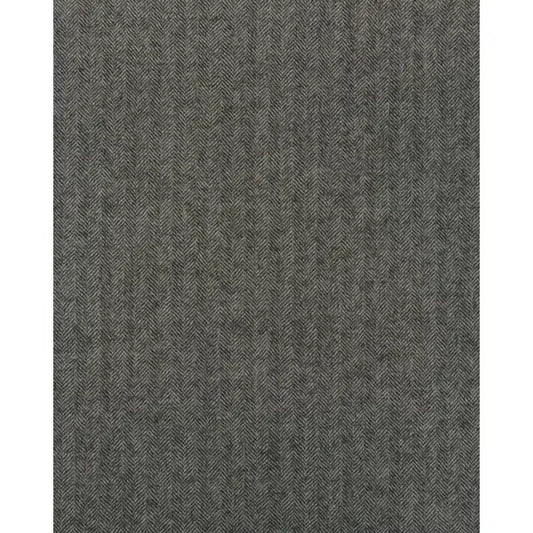 Wool Suiting Fabric - Herringbone Grey