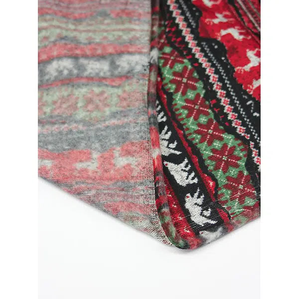 Woolly Christmas Sweatshirt Fleece Fabric - Polar Trail