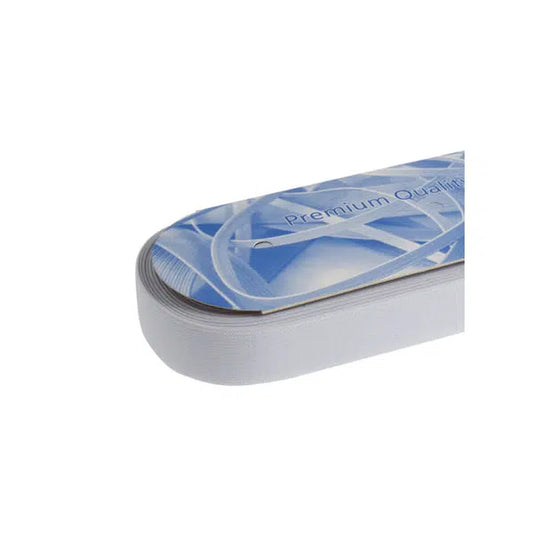 Woven Elastic - 30mm - White