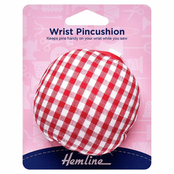 Wrist Pin Cushion - Classic Gingham