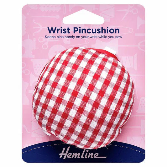 Wrist Pin Cushion - Classic Gingham