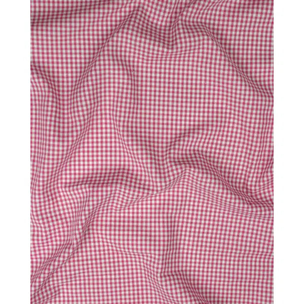 Yarn Dyed Cotton Fabric - 3mm Gingham Deep Pink