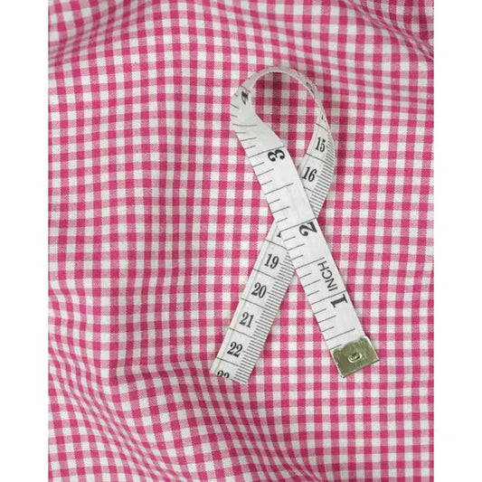 Yarn Dyed Cotton Fabric - 3mm Gingham Deep Pink