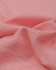 Cotton & Viscose Blend Shirting Fabric - Tiny Windowpane Bubblegum