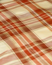 Plaid Silk Taffeta Fabric - Negroni